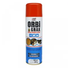 Graxa Branca Spray 300ml OrbiGrax - Orbi Química 1539 Graxa Branca Spray 300ml OrbiGrax - Orbi Química 1539