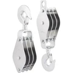 Moitão para Elevação de Carga 80 MM Com 3 Roldanas - Vonder 61.45.080.030