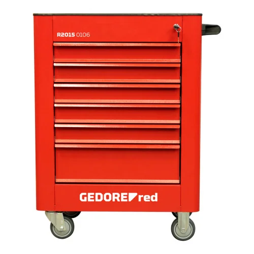 Carro para Ferramentas com 6 Gavetas - Gedore Red Essencial 3301664