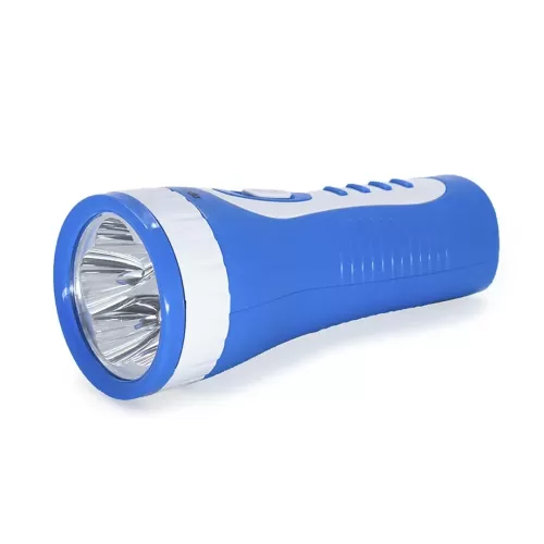 Lanterna LED 5 LEDs Recarregável Azul - DP-1906