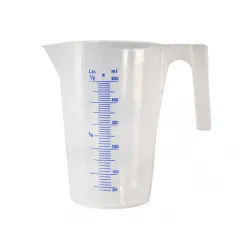 Jarra para Calibração Graduada em Polietileno Branca 500ml - Bremen 2162