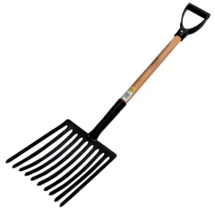 Forcado para Cascalho com 10 Dentes e Cabo de Madeira 71 CM - Tramontina 77128504 Forcado para Cascalho com 10 Dentes e Cabo de Madeira 71 CM - Tramontina 77128504