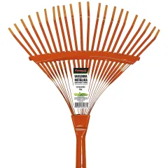 Vassoura Rastelo Metálica para Jardim Regulável 22 Dentes - Famastil 602001