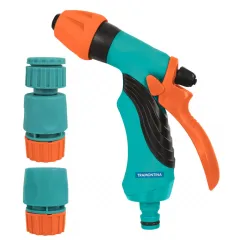 Conjunto para Irrigação com Engates Rápidos e Hidropistola 4 Peças - Tramontina 78581610 Conjunto para Irrigação com Engates Rápidos e Hidropistola 4 Peças - Tramontina 78581610
