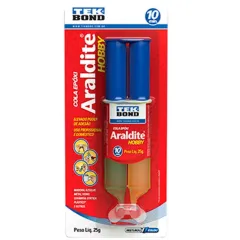 Adesivo Araldite Hobby 6g Seringa Blister - Tekbond 10878500602 Adesivo Araldite Hobby 6g Seringa Blister - Tekbond 10878500602