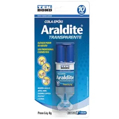 Adesivo Araldite Transparente 6g em Seringa e Blister - Tekbond 10828500602 Adesivo Araldite Transparente 6g em Seringa e Blister - Tekbond 10828500602