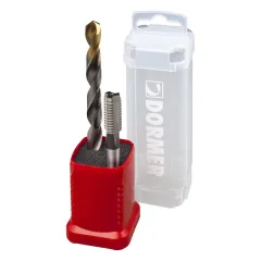 Kit Duo Pack com Macho E531 Canal Reto 3/8 + Broca A002 com Ponta Tin 7,9 MM - Dormer L000E5313/8NO2XA002