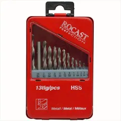 Jogo de Broca Haste Cilíndrica HSS DIN338N 1/16