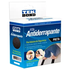 Fita Antiderrapante Preta 50mm x 5m - Tekbond 21161050501