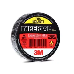 Fita Isolante Imperial Preta 18mm x 20m - 3M 