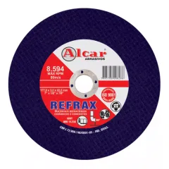 Disco de Corte Refrax 7 x 1/8 x 7/8 x 2TA - Alcar DC0RN0039 Disco de Corte Refrax 7 x 1/8 x 7/8 x 2TA - Alcar DC0RN0039