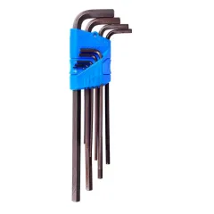 Jogo de Chaves Allen Hexagonais Longas Tipo L com 9 Peças 1,5 MM à 10 MM - Gedore 012303 Jogo de Chaves Allen Hexagonais Longas Tipo L com 9 Peças 1,5 MM à 10 MM - Gedore 012303