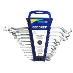 Jogo de Chaves Combinadas com 11 peças 6 MM a 22 MM - Gedore 002602 Jogo de Chaves Combinadas com 11 peças 6 MM a 22 MM - Gedore 002602
