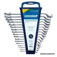 Jogo de Chaves Combinadas com 10 peças 6 MM a 22 MM - Gedore 002601