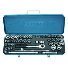 Jogo de Soquete Sextavado com 43 peças 10 à 32 MM - 3/8 Jogo de Soquete Sextavado com 43 peças 10 à 32 MM - 3/8