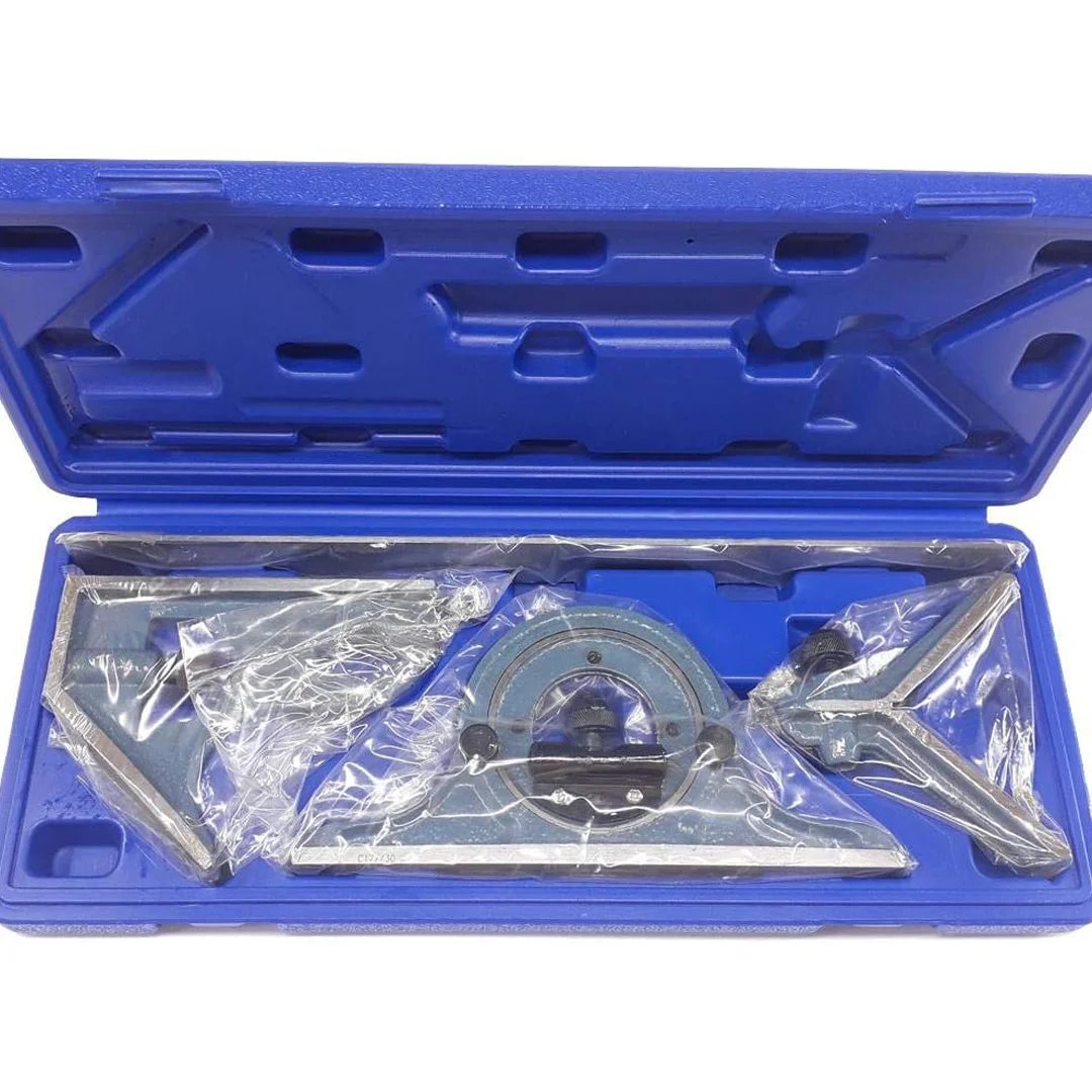 Jogo de Esquadros Combinado 4 Peças 300 MM - Zaas 11,0001