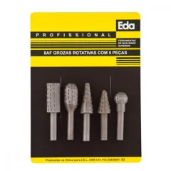 Jogo de Lima Grosa Rotativa 5 peças - Eda 8AF