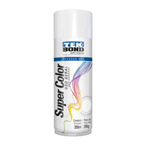 Tinta Spray Branco Brilhante 350Ml - Tekbond 23021006900