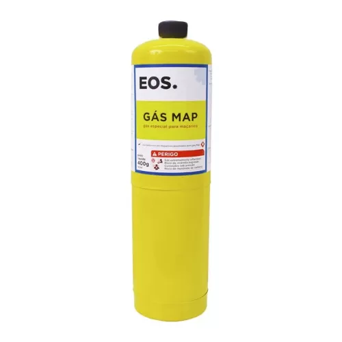 Cilindro de Gás Descartável para Maçarico 400 GR - EOS Gás Map C154411