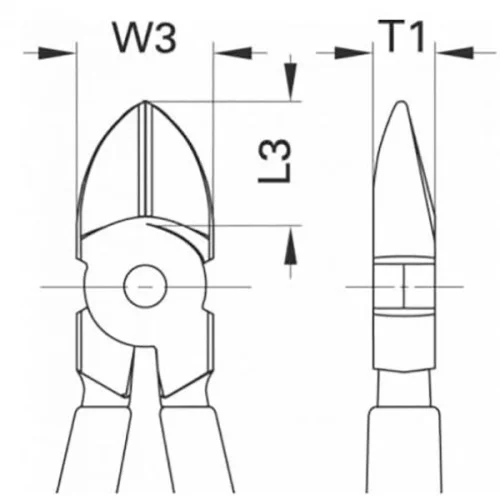 Alicate de Corte Diagonal Modelo Sueco 6.1/4 8314-160 JC1000V