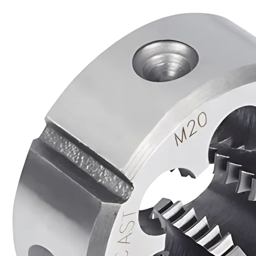 Cossinete Manual em Aço Rápido de Rosca Métrica Fina MF10 Passo 1,25 - Rocast 13,0026