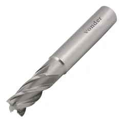Fresa de Topo em Aço Rápido 4 mm com 4 Cortes DIN 844A - Vonder 53.15.040.000