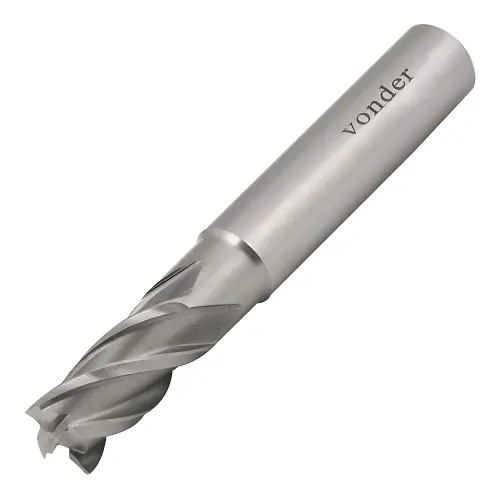 Fresa de Topo em Aço Rápido 4 mm com 4 Cortes DIN 844A - Vonder 53.15.040.000 Fresa de Topo em Aço Rápido 4 mm com 4 Cortes DIN 844A - Vonder 53.15.040.000