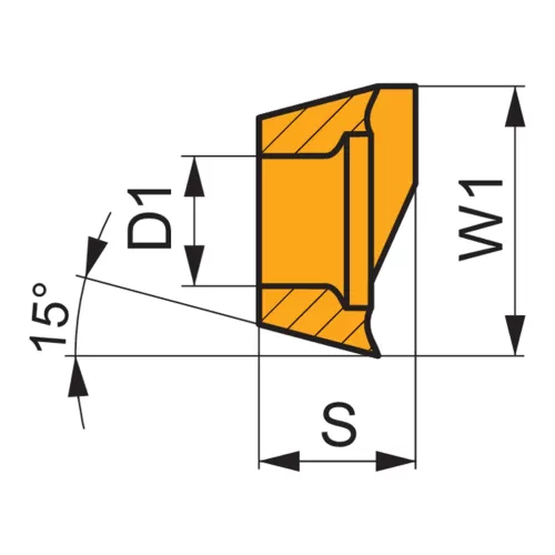 Inserto de Fresamento Face Única Paralelogramo 85° - Dormer Pramet ADMX 11T308SR-M:M8330