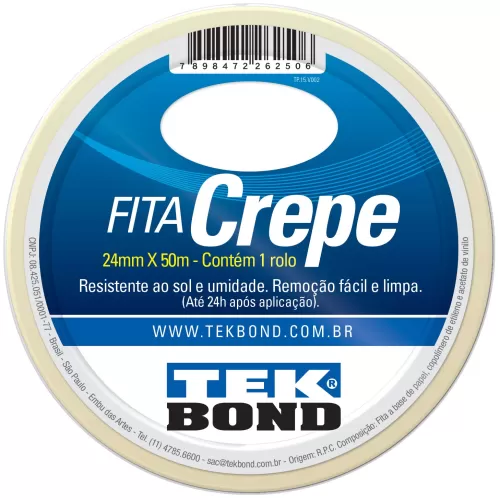 Fita Crepe ATB 24MM x 50MT - Tekbond 21111024500