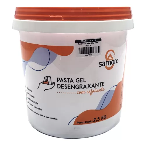Pasta em Gel Desengraxante para as Mãos com Esfoliante 2,5Kg - Samore 154