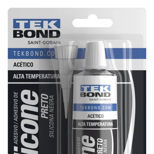 Adesivo de Silicone Acetico 50 g Preto - Tekbond 22044001202