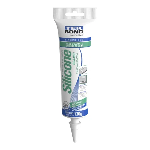 Adesivo de Silicone a Base D'água 130g Branco - Tekbond 22141013000