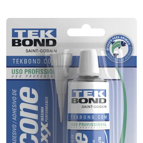 Adesivo de Silicone Acético Maxx Atóxico 50g Transparente - Tekbond 22161005000