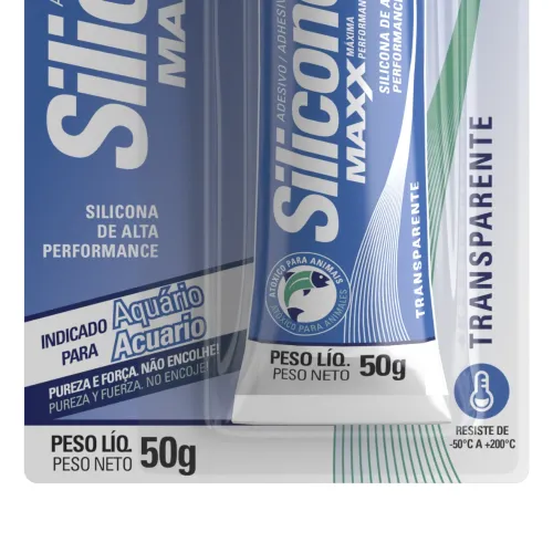 Adesivo de Silicone Acético Maxx Atóxico 50g Transparente - Tekbond 22161005000