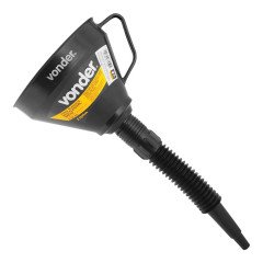Funil Plástico Bico Flexível Preto 160 mm - Vonder 51.67.100.000