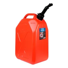 Galão de Alta Densidade para Gasolina com Liberação por Pressão e Bico Antigotejante Vermelho 20 L - Bremen 10498