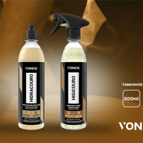 Limpador de Couro Higicouro 500ml - Vonixx 2009012 Limpador de Couro Higicouro 500ml - Vonixx 2009012