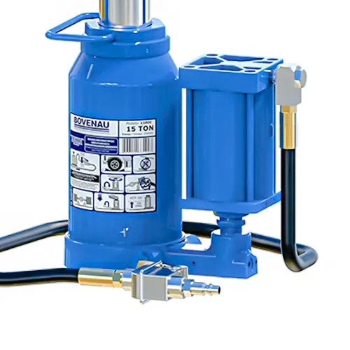 Macaco Hidropneumático tipo Garrafa 15 Toneladas - Bovenau MTP 15800 Macaco Hidropneumático tipo Garrafa 15 Toneladas - Bovenau MTP 15800
