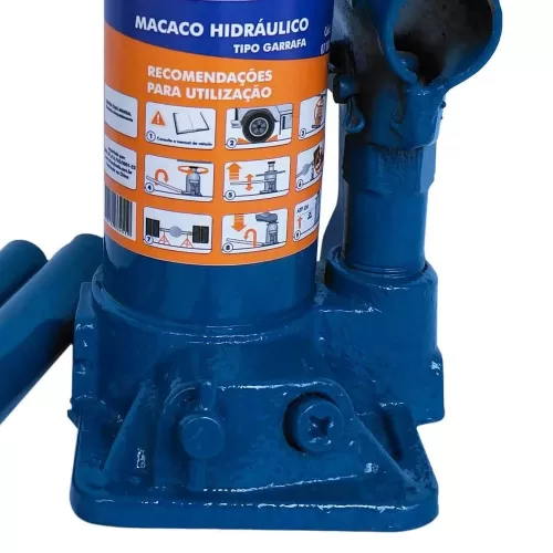Macaco Hidráulico tipo Garrafa de 4 Toneladas - Riosul Tools - R07-0002