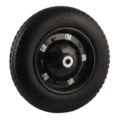 Roda Completa com Pneu Maciço Furo de 3/4