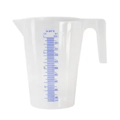 Jarra para Calibração Graduada em Polietileno Branca 1000ml - Bremen 2163