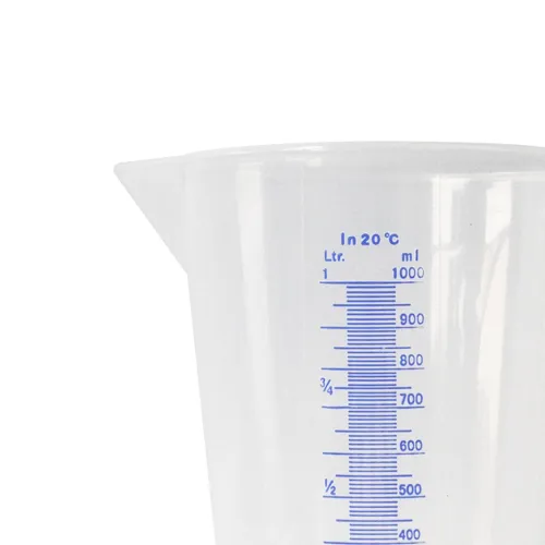 Jarra para Calibração Graduada em Polietileno Branca 1000ml - Bremen 2163