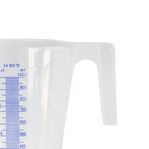Jarra para Calibração Graduada em Polietileno Branca 1000ml - Bremen 2163