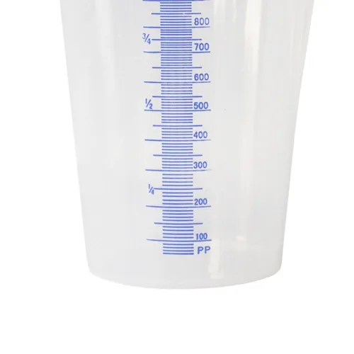 Jarra para Calibração Graduada em Polietileno Branca 1000ml - Bremen 2163