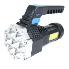 Lanterna de Led Recarregável com Alça 800mAh 250m Alcance - Made Basics EX-1012