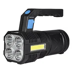 Lanterna com Alça Recarregável 4 LEDs e COB Lateral 200 Lumens - Noll 351,0008