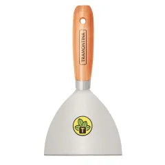 Espátula Metálica Rígida 12cm em Aço Carbono com Cabo de Madeira - Tramontina 77394125