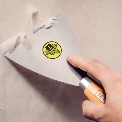 Espátula Metálica Rígida 12cm em Aço Carbono com Cabo de Madeira - Tramontina 77394125