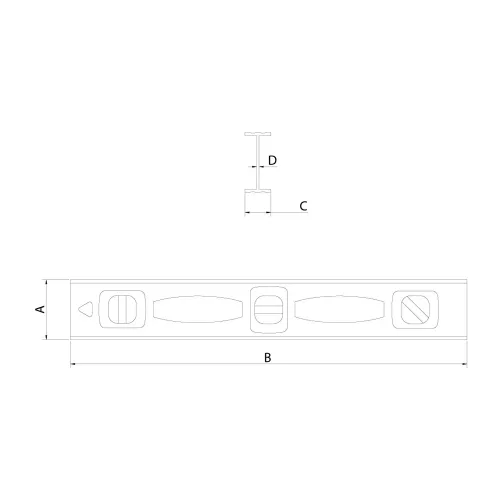 Nível em Alumínio 300mm 12