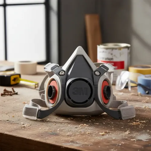 Respirador Reutilizável Semifacial 6200 com Elastômero Médio - 3M H0002317255